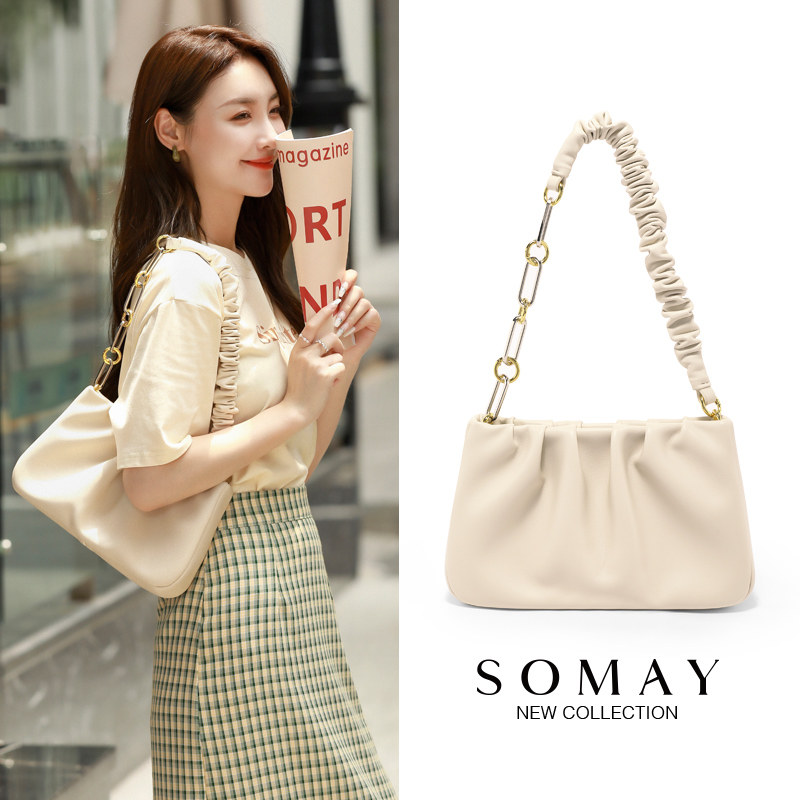 云朵包包女2022新款潮春夏单肩斜挎包夏季小众设计链条腋下女包