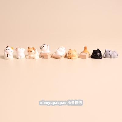 可爱迷你小猫萌喵桌面摆件