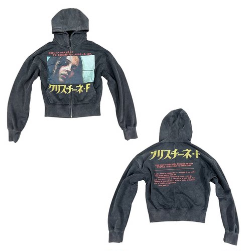 SUNINWAVE 26FW 【克里斯蒂娜】复古水洗Boxy宽松拉链卫衣外套