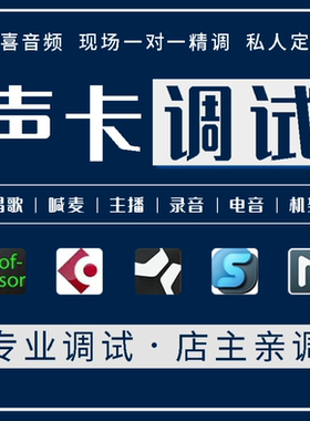 专业调音师声卡调试 艾肯MIDI跳羚唱歌电音效果 喊麦精调外置机架