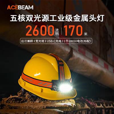 ACEBEAMH35户外强光登山头灯