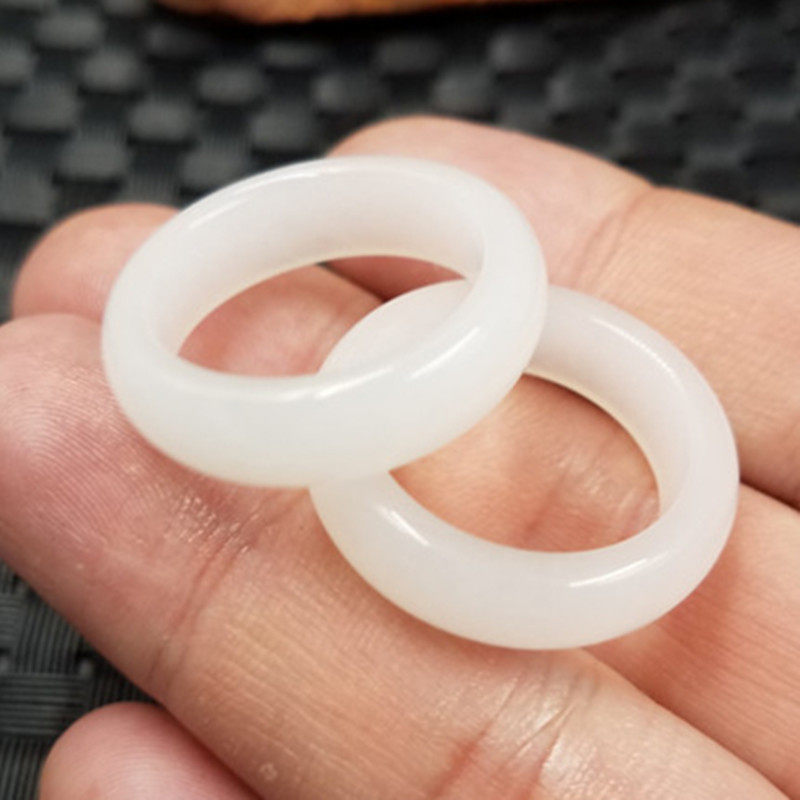 新款精美天然玉石a货新疆白玉戒指石英岩玉情侣款戒指玉指环,珠宝/钻石/翡翠,手饰,淘宝优惠券,粉丝福利购,淘宝优惠卷