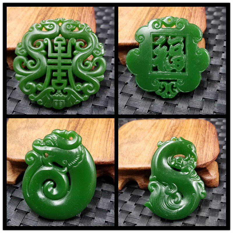 饰品吊坠仿碧玉双龙祝寿挂件 碧绿色镂空吊坠仿玉汽车挂件玉牌子在类目 饰品/流行首饰/时尚饰品新, 项坠/吊坠中 - 来自Buy2taobao.com提供专业的淘宝代购服务