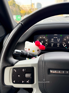 正版hellokitty毛绒公仔车载雨刮器转向灯玩偶汽车怀挡装饰品可爱