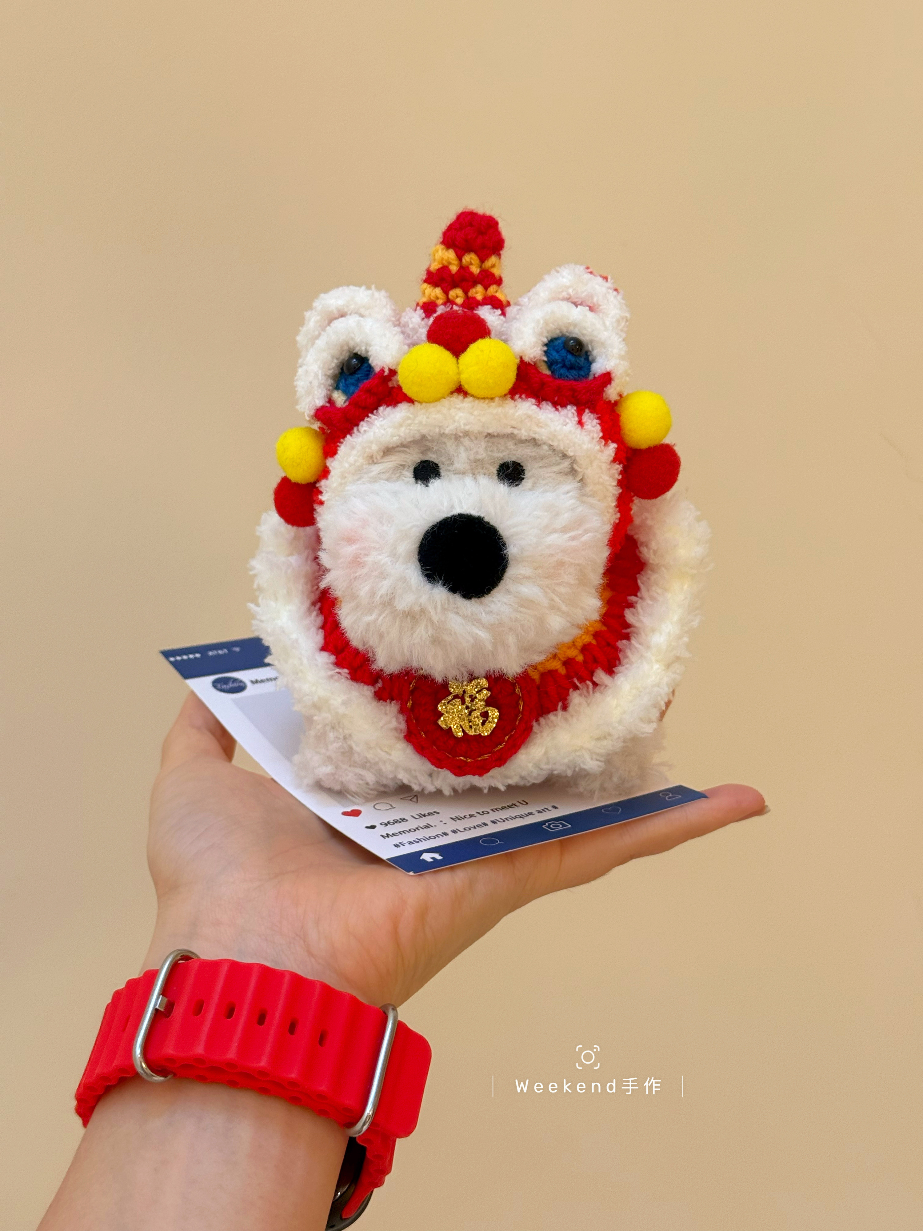 醒狮西高地毛绒玩偶包挂件新年礼物送女友可爱潦草小狗钥匙扣公仔,服饰配件/皮带/帽子/围巾,包挂件,淘宝优惠券,粉丝福利购,淘宝优惠卷