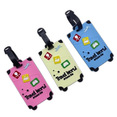 新款 软胶行李牌防丢物流识别登机牌行李箱姓名行李挂牌酒店寄存牌