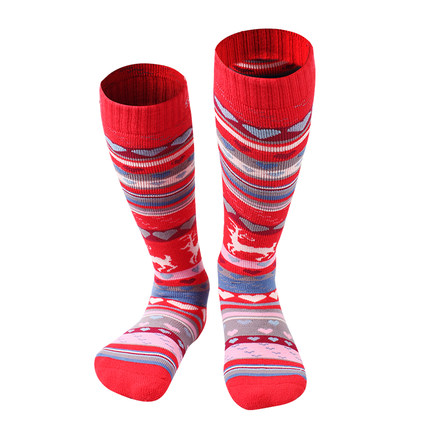 山拓运动袜户外男女儿童冬季保暖高帮袜滑雪袜子加厚跑步吸汗速干