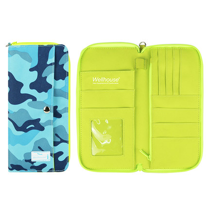 Wellhouse 旅行证件包护照夹 旅游收纳防水卡包钱包机票包保护套