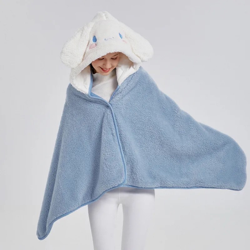 披肩毯毛毯迪士尼連帽三麗鷗卡通