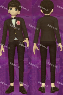 劲舞团男装新款黑色帅气西装成熟热卖头+衣+裤+鞋搭配7天月2永久6