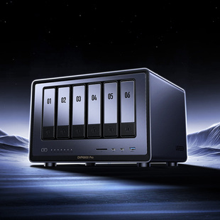 绿联 私有云DXP6800 Pro六盘位NAS网络存储个人云硬盘家庭服务器 AI相册 双万兆网口 支持权限分级管理