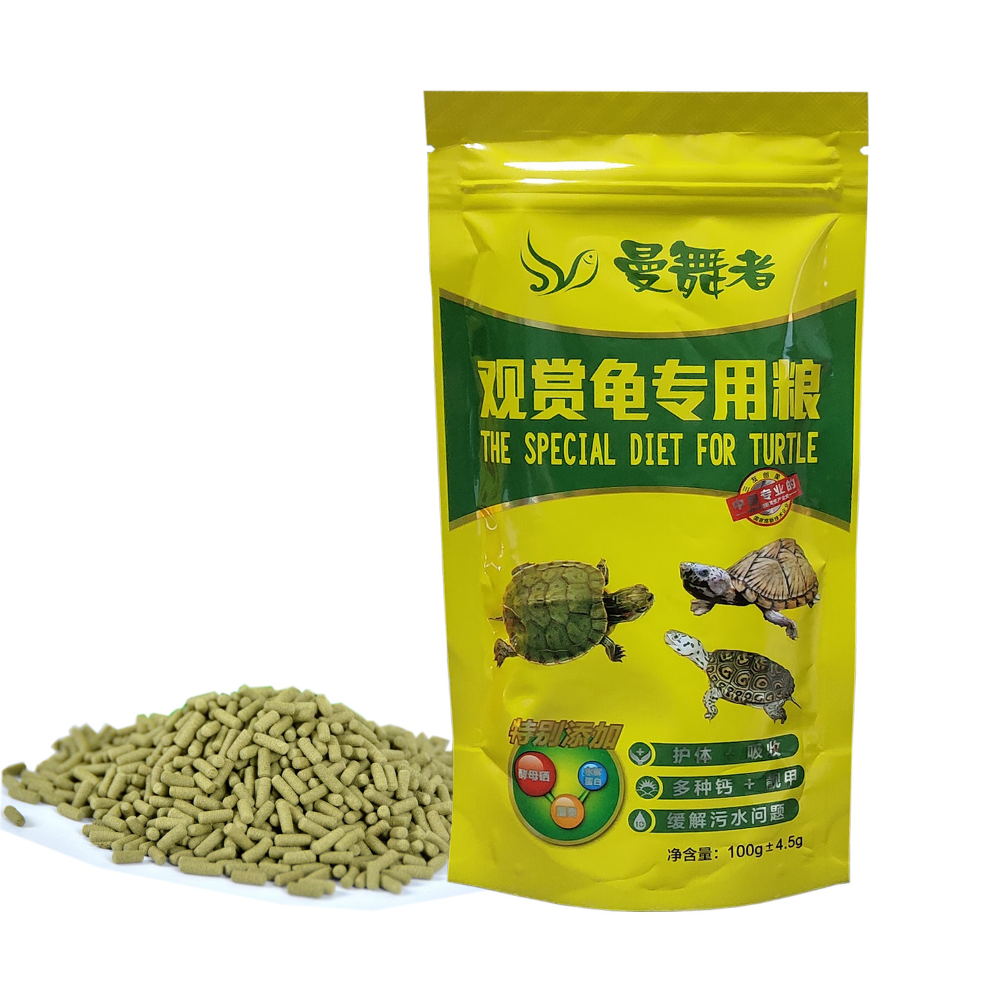 三友创美曼舞者观赏龟增专用粮多钙靓甲水龟陆龟粮食猪鼻龟饲料图片