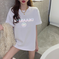 Cotton short sleeve T-shirt for female summer students