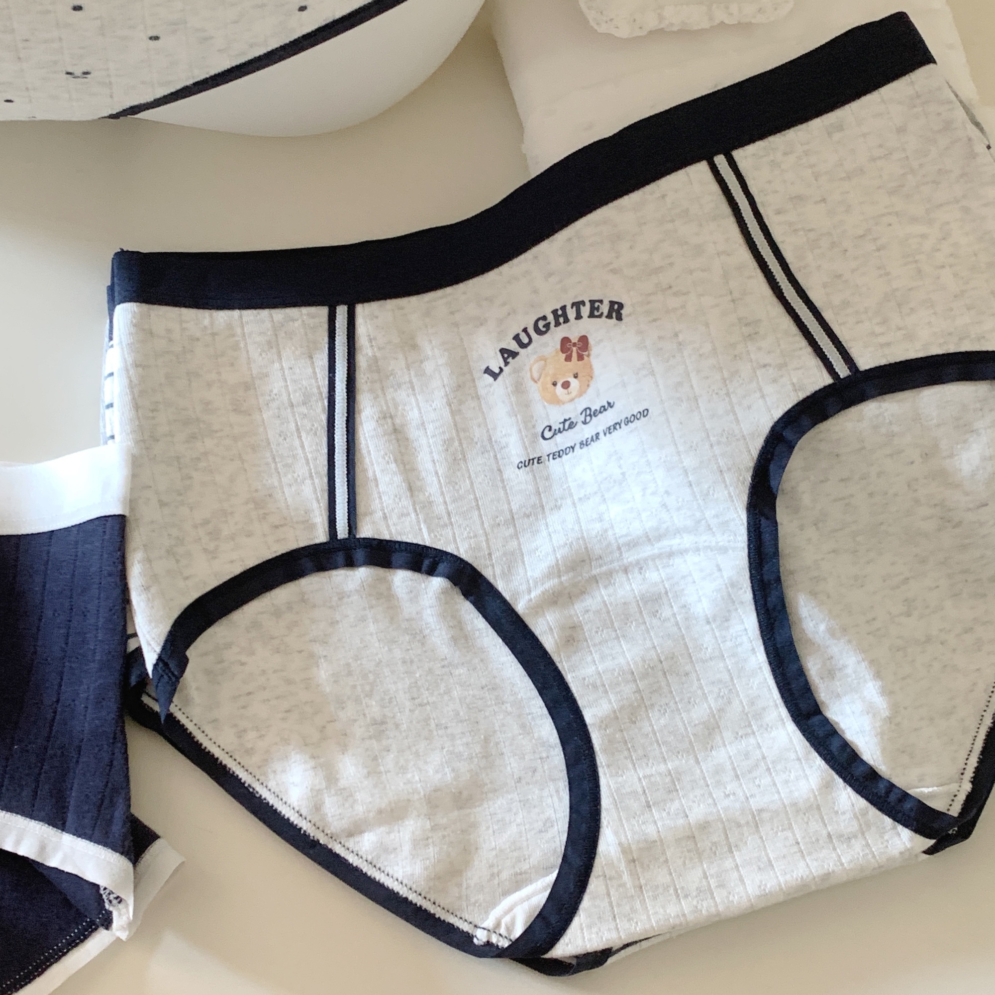 美式女高!棒球少女运动感学生舒适纯棉低腰三角内裤抑菌加长底裆