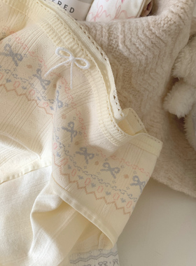 “费尔岛的风”软绵少女纯棉内档低腰可爱少女三角内裤舒适学生