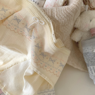 “费尔岛的风”软绵少女纯棉内档低腰可爱少女三角内裤舒适学生