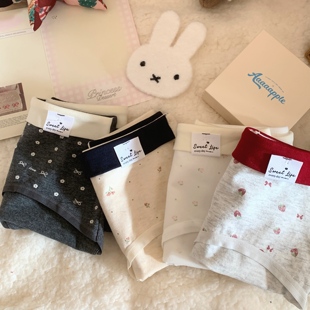 新品 life 简约韩系少女舒适透气中低腰裆学生三角内裤 sweet