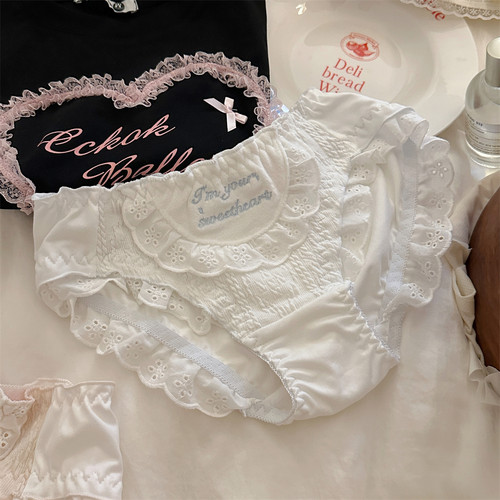 少女可爱日系洛丽塔纯欲内裤