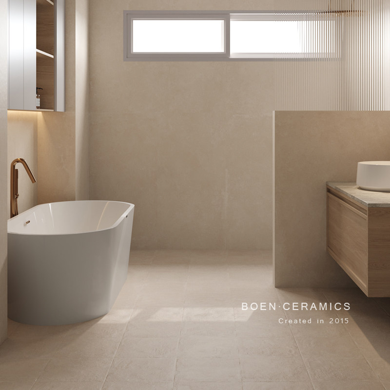 复古全瓷精雕暖色300X300瓷砖民宿卫生间浴室玄关阳台别墅地砖