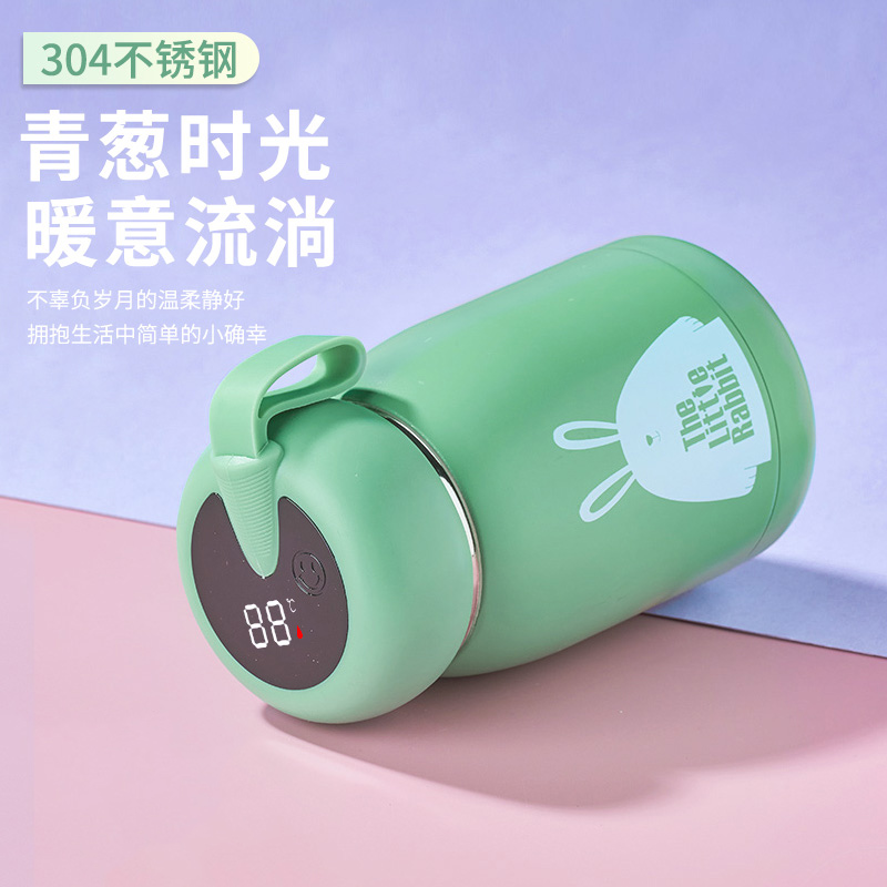 智能显温大肚保温杯可爱杯子