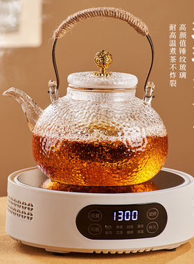 玻璃煮茶壶2025新款烧水壶家用茶具泡茶壶电陶炉专用提梁壶