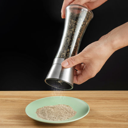 胡椒研磨器手动花椒粉芝麻研磨瓶家用调味料盒黑胡椒粒研磨器