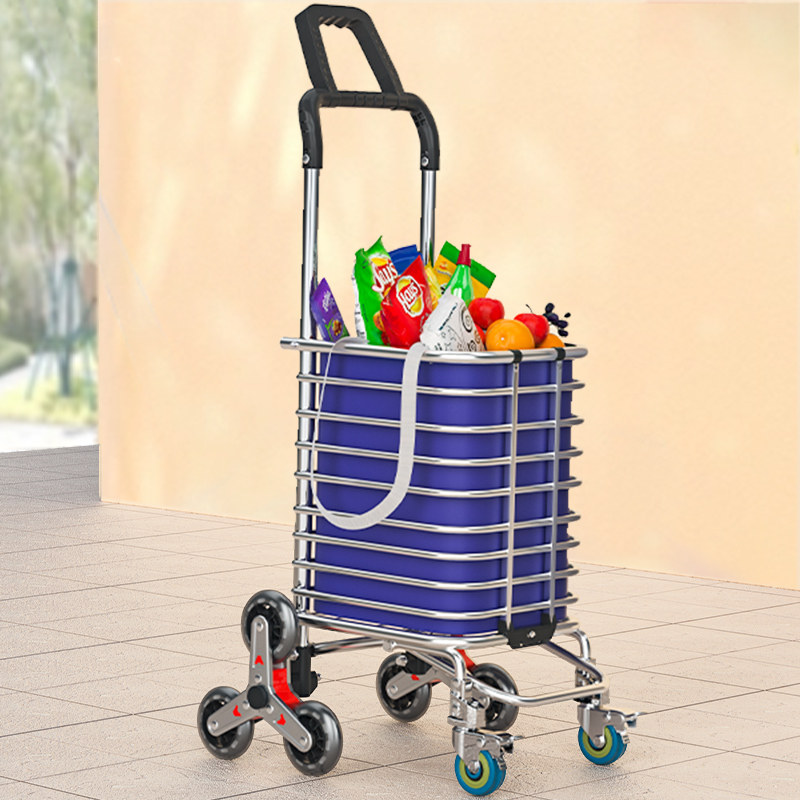 买菜小拉车取快递推车购物折叠轻便携手拉车拉杆车拉货摆摊搬运车