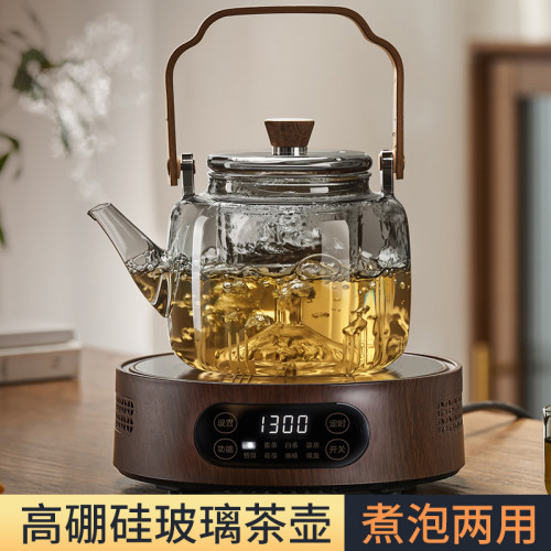 高硼硅玻璃【蒸煮两用】煮茶壶