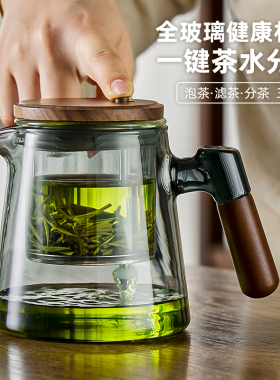 捷安玺茶壶泡茶家用2026新款茶水分离器玻璃内胆茶具飘逸杯泡茶壶