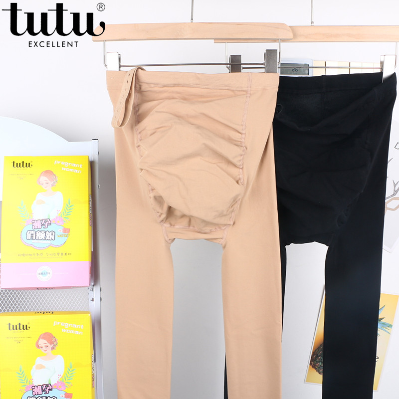 TUTU托腹孕妇打底裤加绒连裤袜