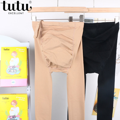 TUTU托腹孕妇打底裤加绒连裤袜