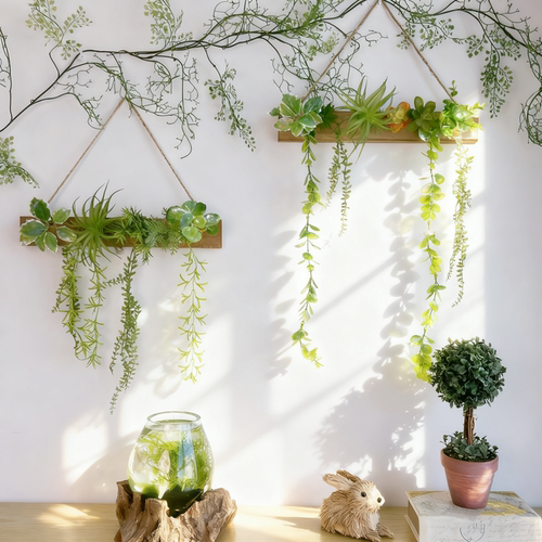 墙上仿真绿植ins北欧花创意壁挂植物遮丑挂件背景墙面幼儿园装饰