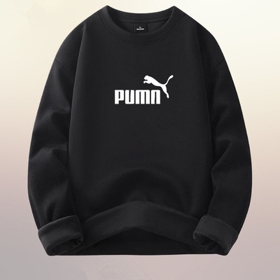 奥莱纯棉圆领卫衣男士春季2026新款时尚重磅长袖男款打底衫上衣服