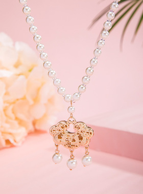 无合金仿珍珠圆珠链通用原创设计