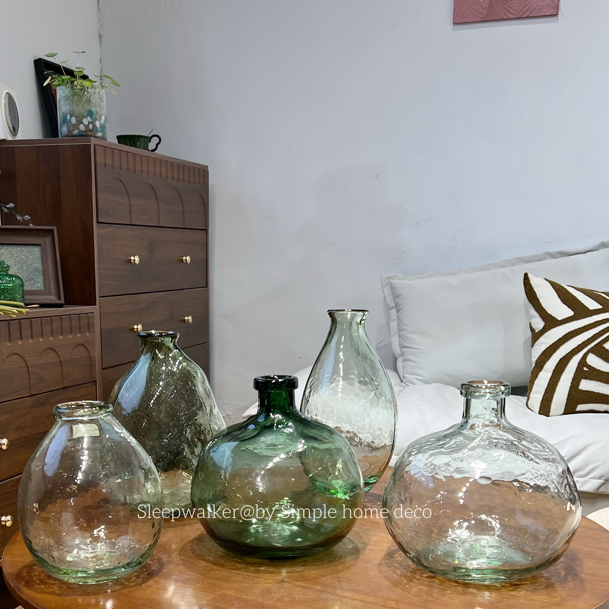 吊钟/简约大方马醉木吊钟小口大肚水培玻璃花瓶装饰摆件,家居饰品,花瓶,淘宝优惠券,粉丝福利购,淘宝优惠卷