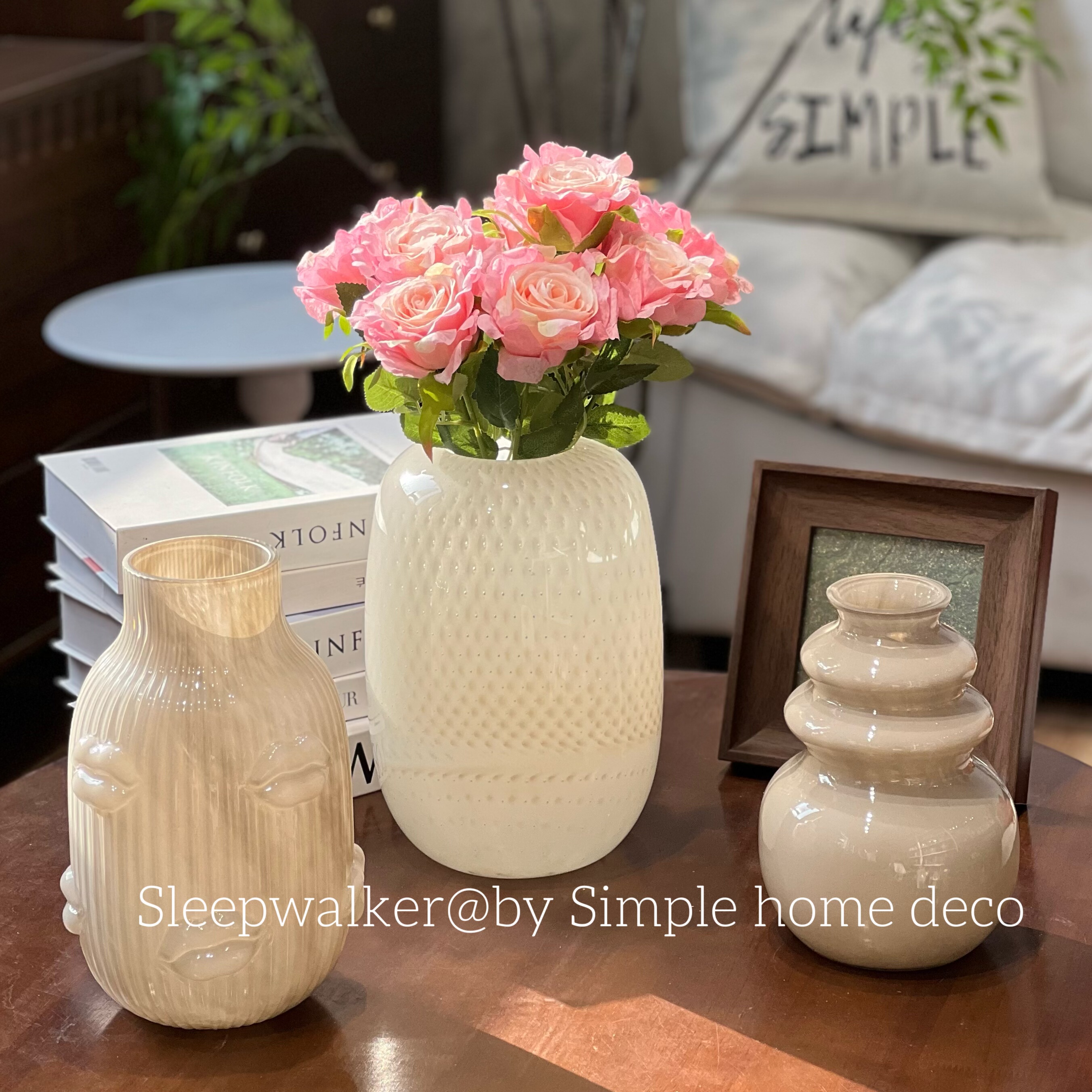 岁岁年年｜北欧简约现代轻奢高级感灰色花瓶摆件客厅插花装饰品,家居饰品,花瓶,淘宝优惠券,粉丝福利购,淘宝优惠卷