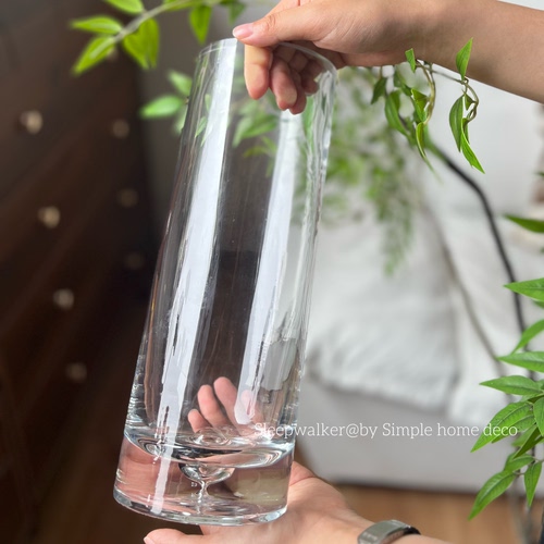 水滴直筒 | 加厚直筒玻璃花瓶鲜花水培器皿简约桌面插花透明花器