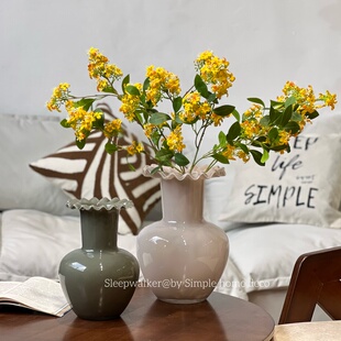 南风谷｜轻奢大肚芬顿花瓶 高级感插花装饰 可以落地的大花瓶