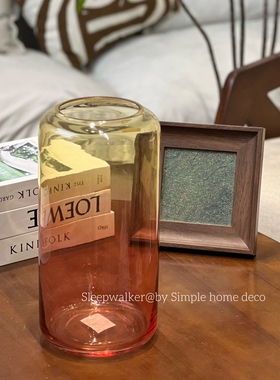 彩虹糖|彩色外贸出口孤品玻璃花瓶合集 玫瑰郁金香花瓶摆件