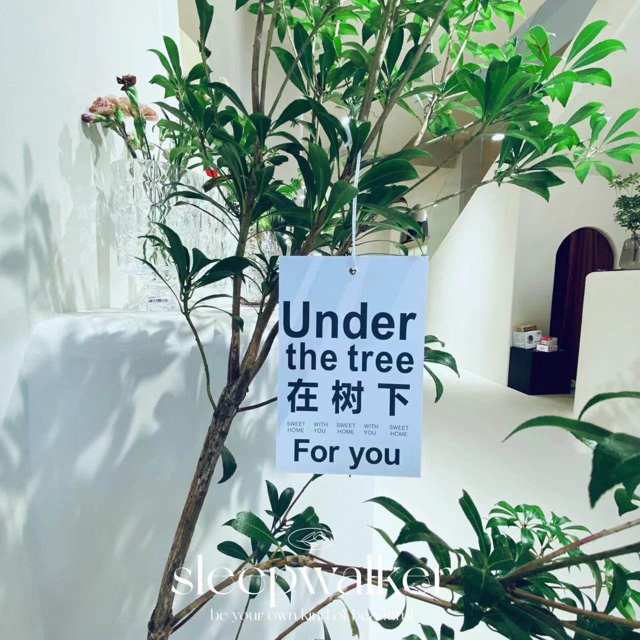 ins风under the tree马醉木吊钟南天竹雪柳等卡片挂件  挂卡