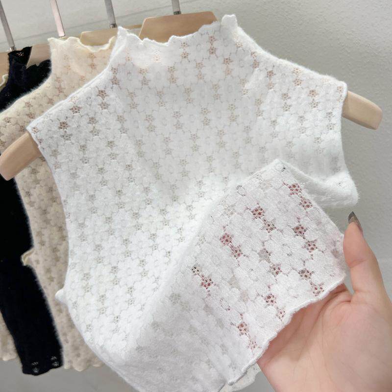 木耳领百搭毛衣领子蕾丝背心假领