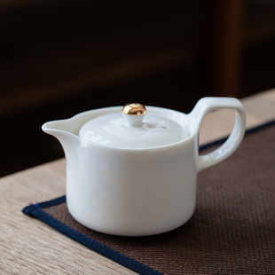 羊脂玉瓷茶壶单壶2026新款家用功夫茶具高档中式陶瓷一人饮泡茶壶