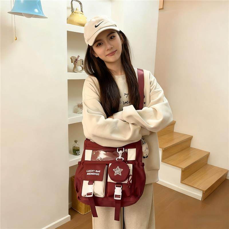 初中高中生书包女高颜值痛包大容量休闲双肩包大学生上课通勤背包