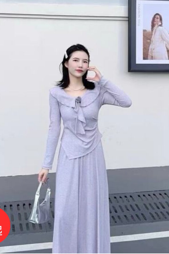 3NUX2026春新款韩版简约百搭显瘦高品质休闲衬衫上衣套裙套装