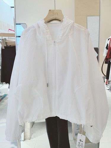 3NUX2026夏新款韩版简约百搭显瘦高品质休闲连帽外套防晒衣