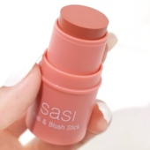 泰国sasi三合一眼影腮红棒膏口红自然唇膏轻薄不油腻持久雾面奶油