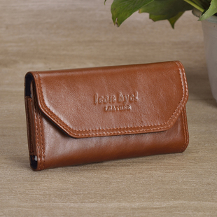 男士真皮穿皮带手机腰包手机包单层薄款手机套横款头层牛皮手机袋