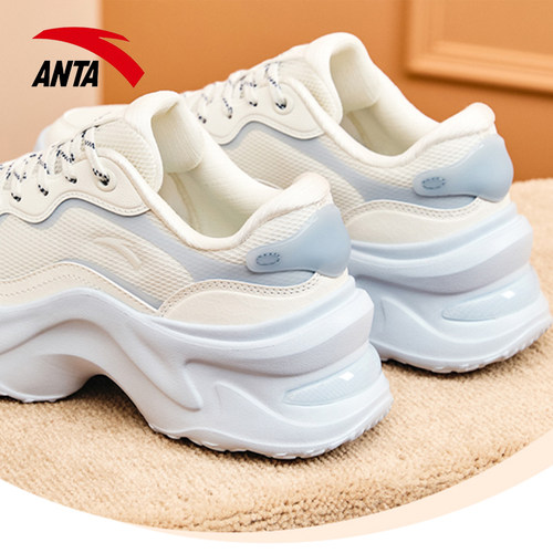 安踏女鞋厚底老爹鞋兔子鞋丨