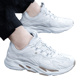 特步运动鞋男休闲鞋厚底鞋子男款春秋旅游鞋青少年老爹鞋正品男鞋