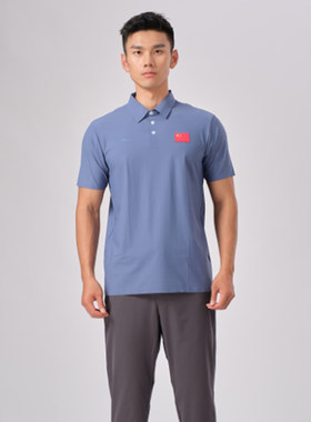 hosa浩沙领奖服男士翻领夏季薄款休闲运动T恤POLO衫速干比赛出场